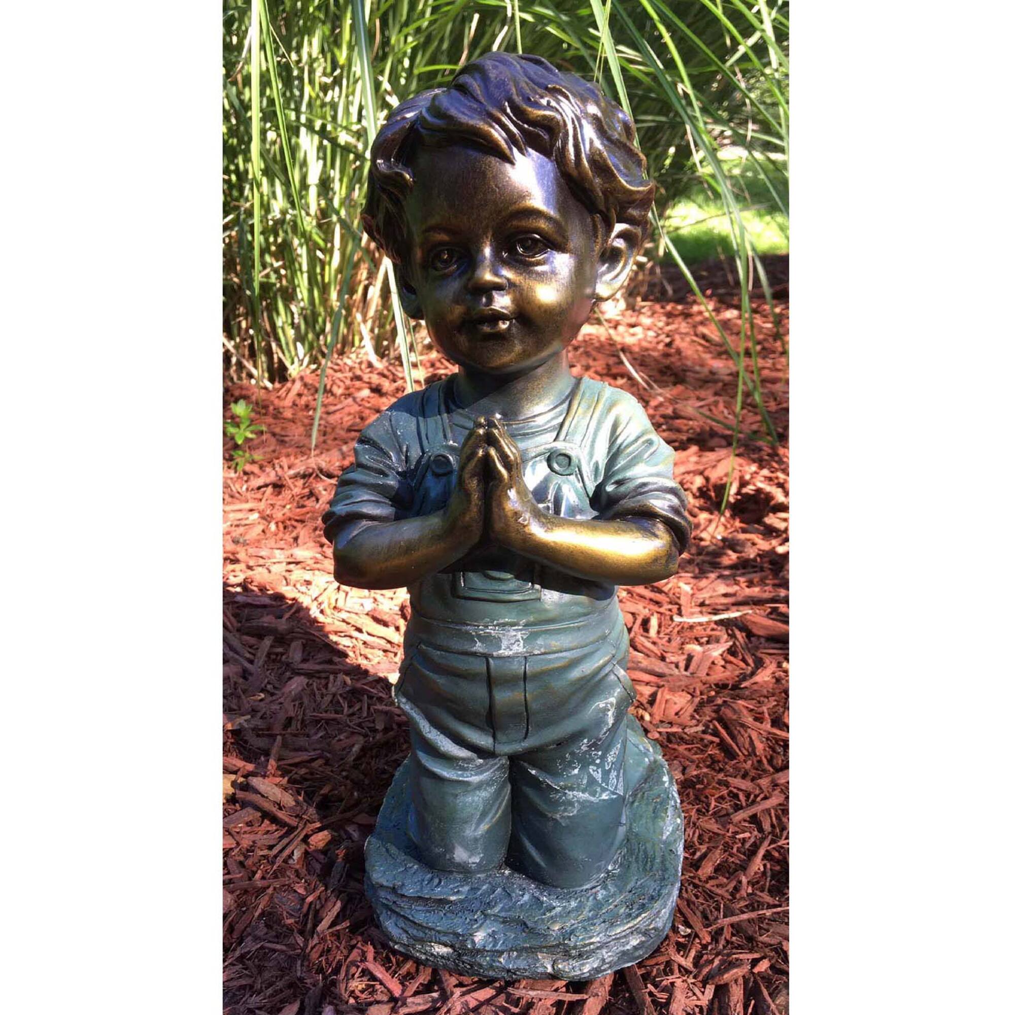 Santa's Workshop 13" Praying Boy Statue